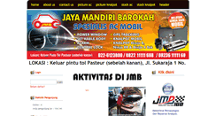 Desktop Screenshot of jmbbengkelacmobil.com